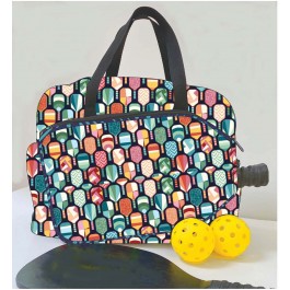 Pickleball Bag Peace Love Pickleball by Poorhouse QUilts   