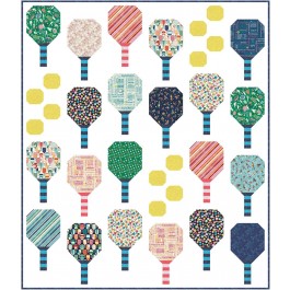 Pickleball Club Quilt feat. Peace Love Pickleball by Natalie Crabtree 