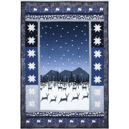 Prancing Deer Quilt by Marinda Stewart /41"x60"