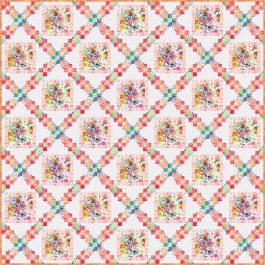 Harlequin Garden quilt feat. Primrose Garden by Project House 360