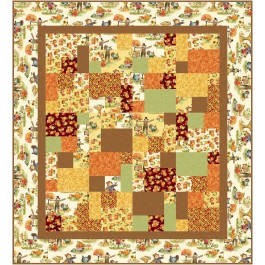 Snappy - Pumpkin Farm Quilt by Swirly Girls Design 60"x66"