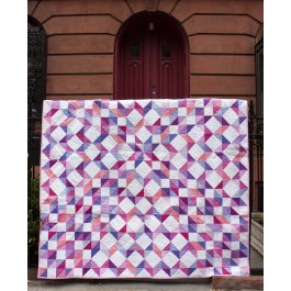 Purple Rain Quilt & Pillow Sham by Marsha Evans Moore /66"x78"