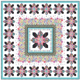 Les Jardins Quilt by Heidi Pridemore /75"x75"