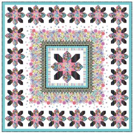 Les Jardins Quilt by Heidi Pridemore /75"x75"