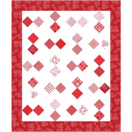 Red and White Quilt by Susan Emory