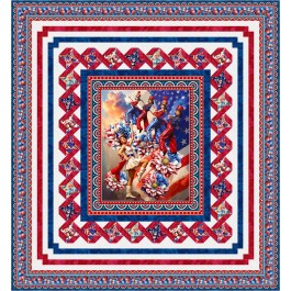 Semper Fidelis Quilt feat. Red, White & Beautiful by Project House 360 - free pattern available February 2027