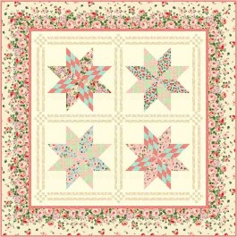 Fit For a Princess Quilt feat. Rose Estate Elegance by Natalie Crabtree- free pattern available March 2027
