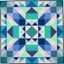 Sea Glass Medallion QUILT by Nighting Gale Quilts