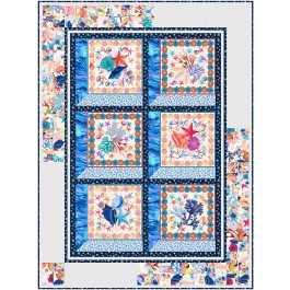 Ocean Outlook quilt feat. Seaing by Ladeebug Design 