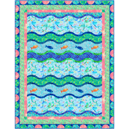 Making Waves - Sea Maidens Quilt by Marsha Evans Moore 53"x68.5"