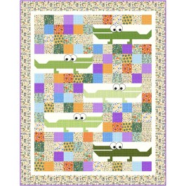 Al the Gator Quilt feat. See Ya Later Alligator by Swirly Girls Design