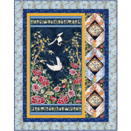 Taking Flight quilt feat. Silk Road by Marsha Evans Moore