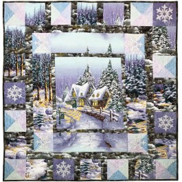 Snow Chateau Quilt by Marinda Stewart /50"x50"