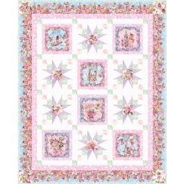 Faerie Play quilt feat. Spring Song Flower Fairies by Project House 360 