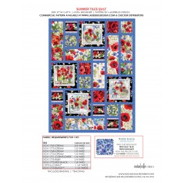 Summer Tiles summer wildflowers Ladeebug Design kitting guide