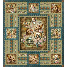 Clockwork Fairies Quilt feat. The Gearlit Fairies by The Whimsical Workshop