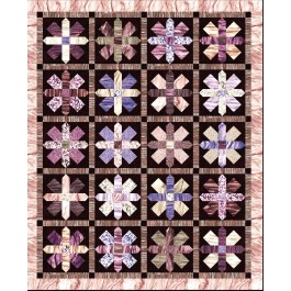 Strata This Way & That Way Aubergine Quilt by Heidi Pridemore /61"x75"