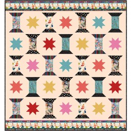 THREAD STASH vintage sewing stash quilt by natalie crabtree /73"x78" 