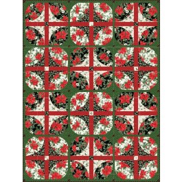 courtyard checkerboard 'tis the season by everyday stitches /64"Wx85"H