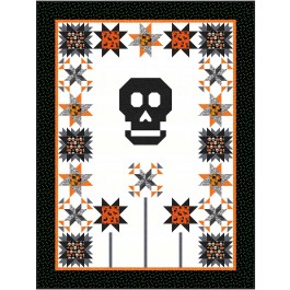 Vida y Muerte - Trick or Treat Quilt by Miss Winnie Designs 74"x98"