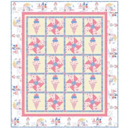 triple Scoop Quilt by Natalie Crabtree /62"x73"
