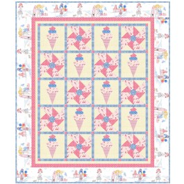 triple Scoop Quilt by Natalie Crabtree /62"x73"