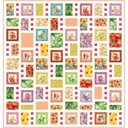 Tropicana Quilt feat. Tropical Sonata by Natalie Crabtree - free pattern available November 2026