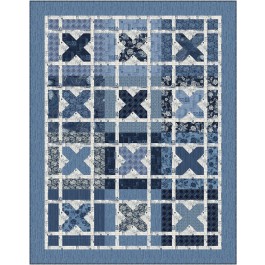 BOXED KISSED BY CANUCK QUILTER DESIGNS QUILT FEAT. TRUE BLUE 