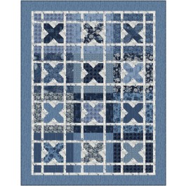 BOXED KISSED BY CANUCK QUILTER DESIGNS QUILT FEAT. TRUE BLUE 