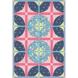 courtyard unicorn dance quilt by everyday stitches /43"x64"