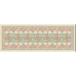 Rose Run Table Runner feat. Rose Estate Elegance by Siobhan Fitzpatrick- free pattern available March 2027