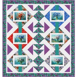 Blossoming Beauties Quilt feat. Valley Blossoms by Blue Bear Quilts