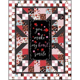 panel blast quilt vintage valentines by swirly girls design 