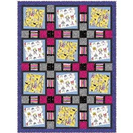 Walk around Town Quilt by Heidi Pridemore /54"x72"