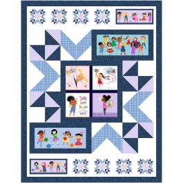 nooks and crannies - we are all kinds of wonderful quilt by ladeebug design /54"x70"