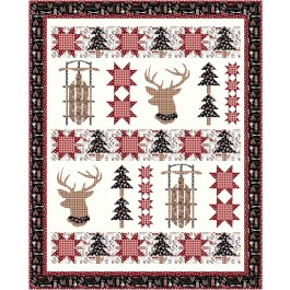 winter holiday winter solstice quilt by coach house designs /58"x72"