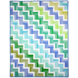 Zig Zag Rail Quilt  by Red Pepper Quilts