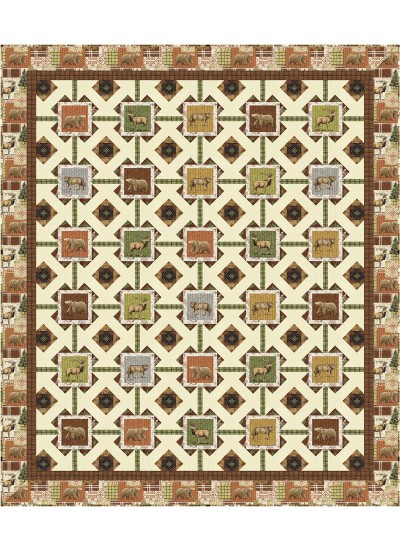 Pine creek lodge Ah, wilderness by christine stainbrook quilt