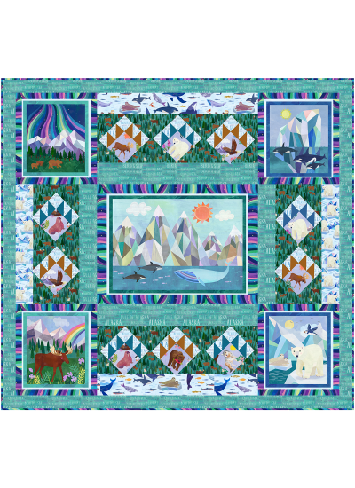 Fjord and Forest feat. Alaska The Last Frontier by Marsha Evans Moore - free pattern available in february, 2026