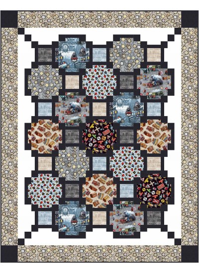 Focus Pocus all aboard by Swirly Girls Design quilt