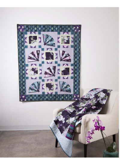 Angelina Fans Quilt by Heidi Pridemore  /46"x58"