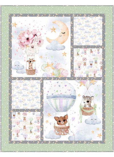 Sun Days Animal Babies by Brenda Plaster quilt