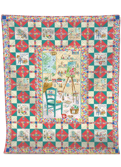 Artistic Celebration An Artist's Life by Ladeebug Design quilt