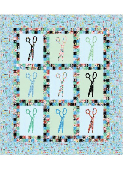are you shearious? - A Stitch in Time Quilt by swirly girls design 40"x46"