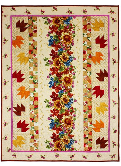 Autumn Harvest Quilt by Marinda Stewart /41.5"x55.5"