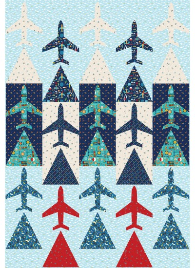 Up and Away Quilt feat. Aviation Adventure by Everyday Stitches 