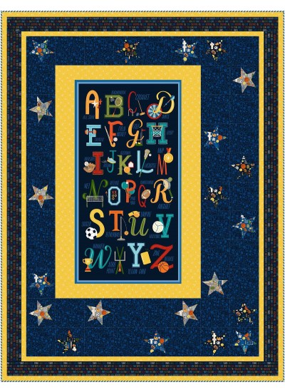 star struck -backyard all star by ladeebug design /58"x76"