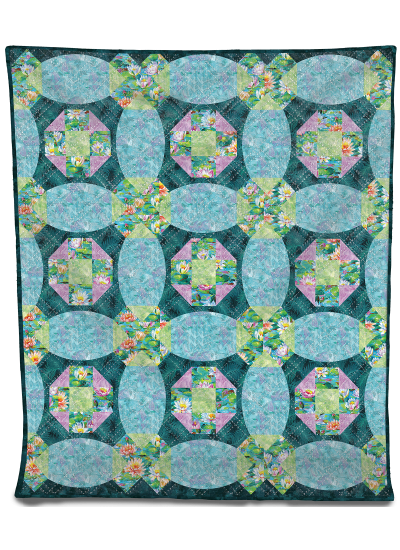 Barcelona Water Lilies Everyday Stitches Quilt