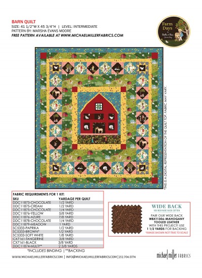 BARN BY MARSHA EVANS MOORE FEAT. FARM DAYS KITTING GUIDE