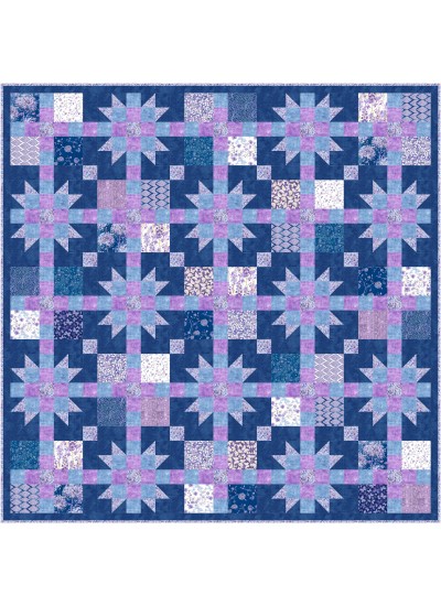 Patchwork Gardens Quilt feat. Beau Allium by Natalie Crabtree- free pattern available April 2026
